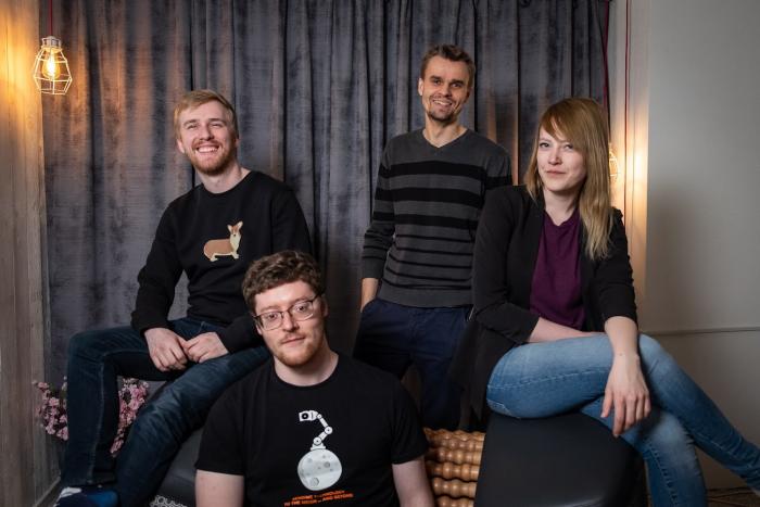 ""Krakul development team: Erki Koplimets, Arti Zirk, Jaan Hendrik Murumets, Maria Kiigemägi
