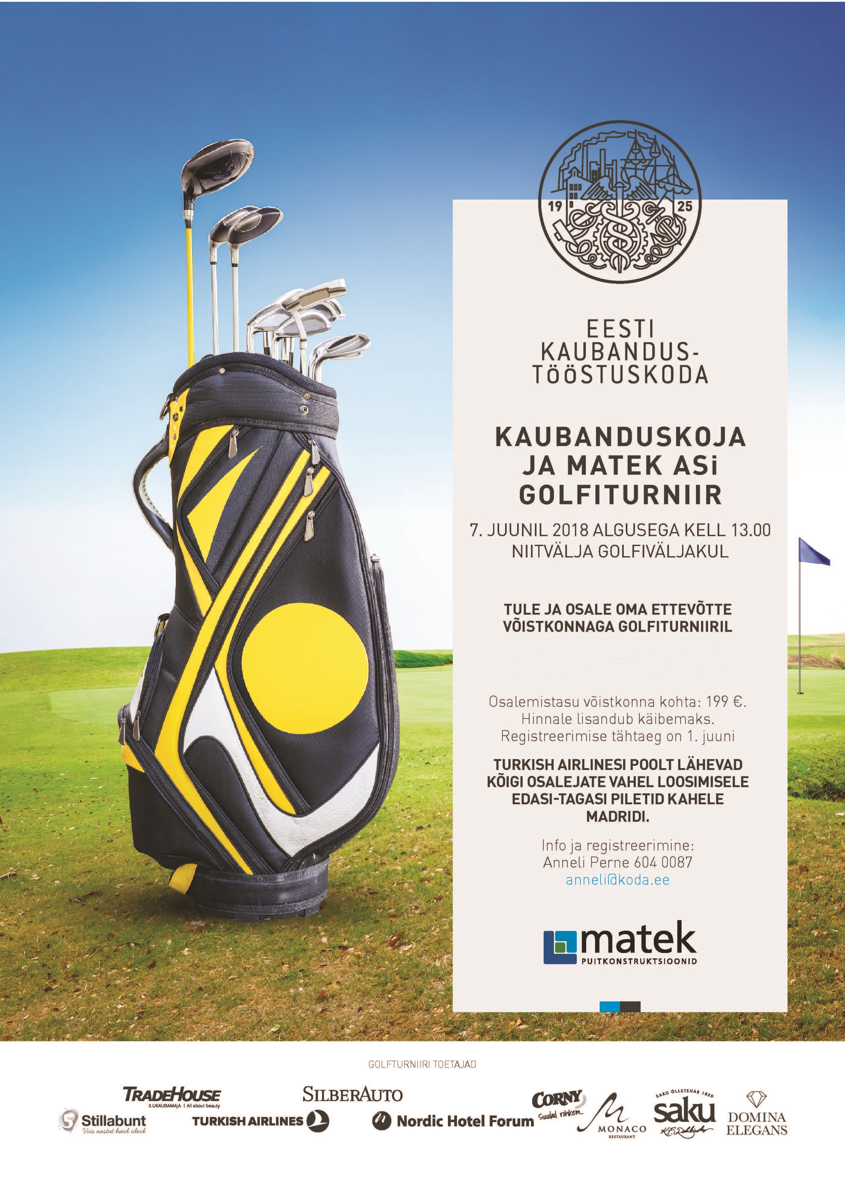 Tule osale oma ettevõtte võistkonnaga golfiturniiril!